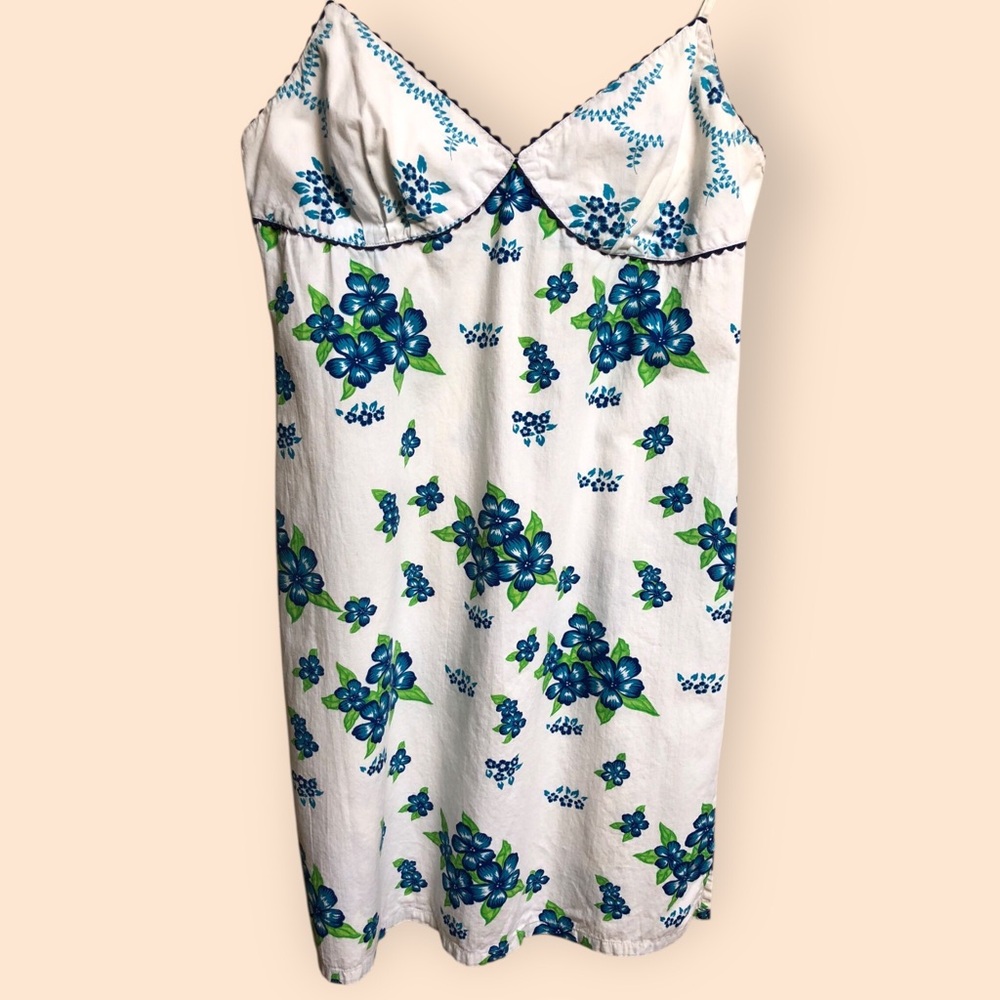 Vintage 90s Y2K ROXY Quiksilver Hawaiian Floral Print Summer Dress Women Large - Picture 4 of 10